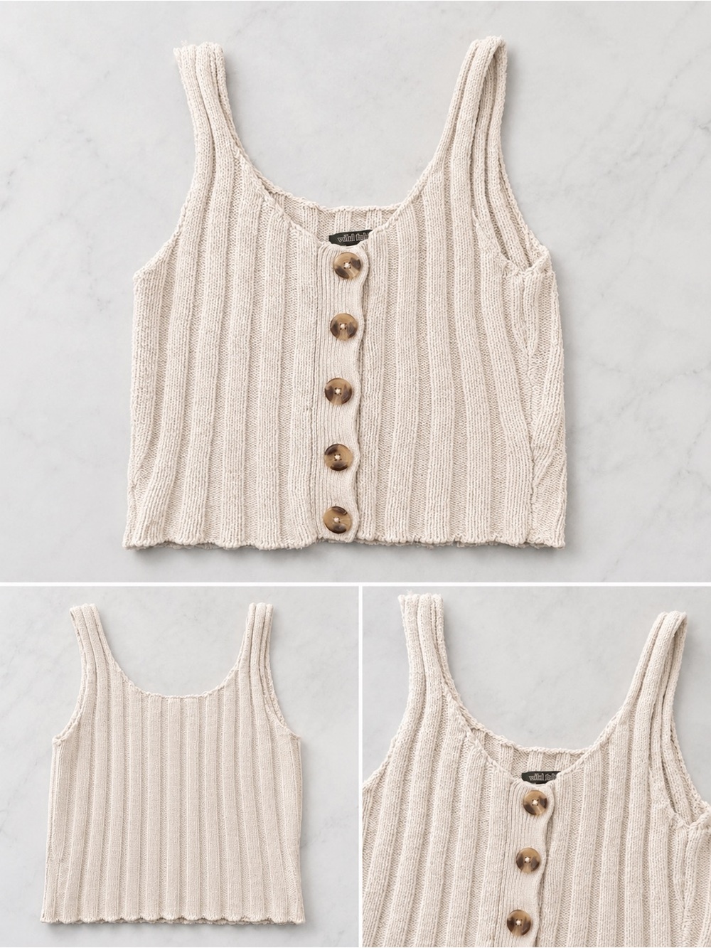Wild Fable Knit Button Tank